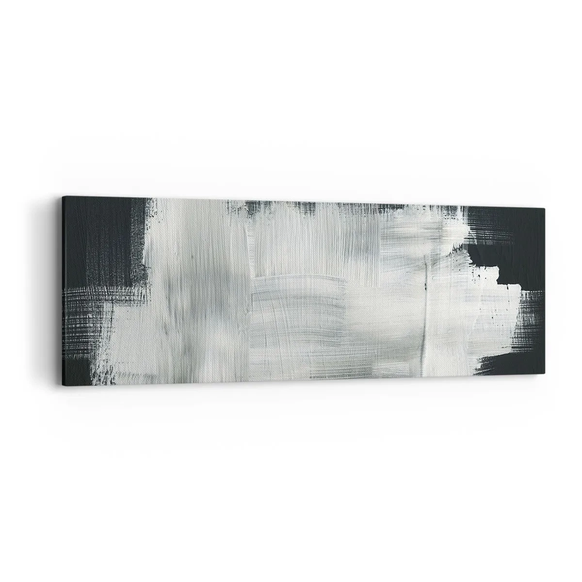 Canvastavla - Bild på duk - Vävd av det vertikala och horisontella - 90x30 cm
