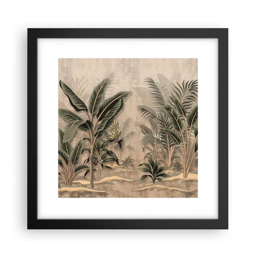 Affisch i svart ram - Bild i kolonial stil - 30x30 cm