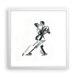 Affisch i vit ram - I en rytm - 40x40 cm