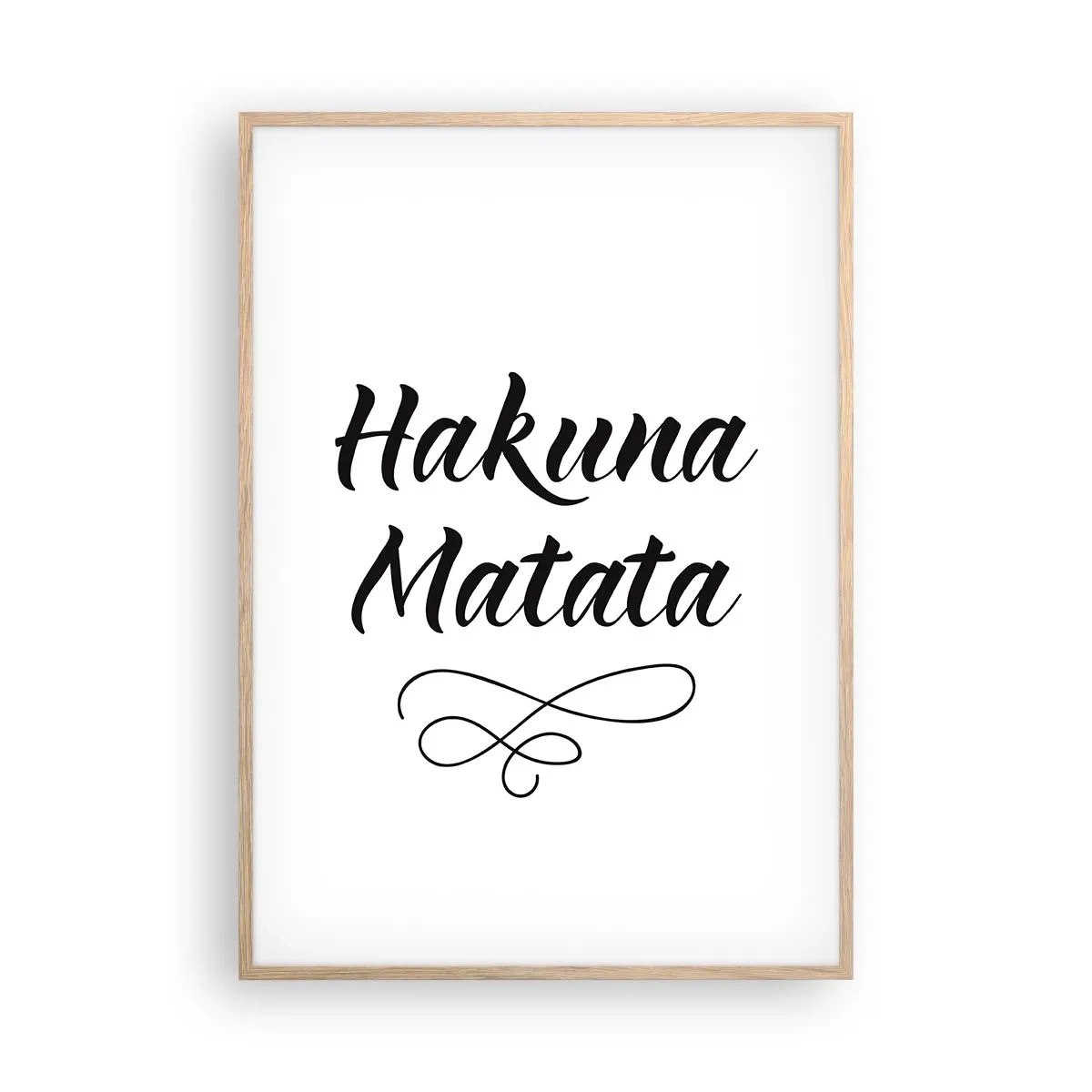 Affisch i ram av ljusek - Bästa rådet - 70x100 cm