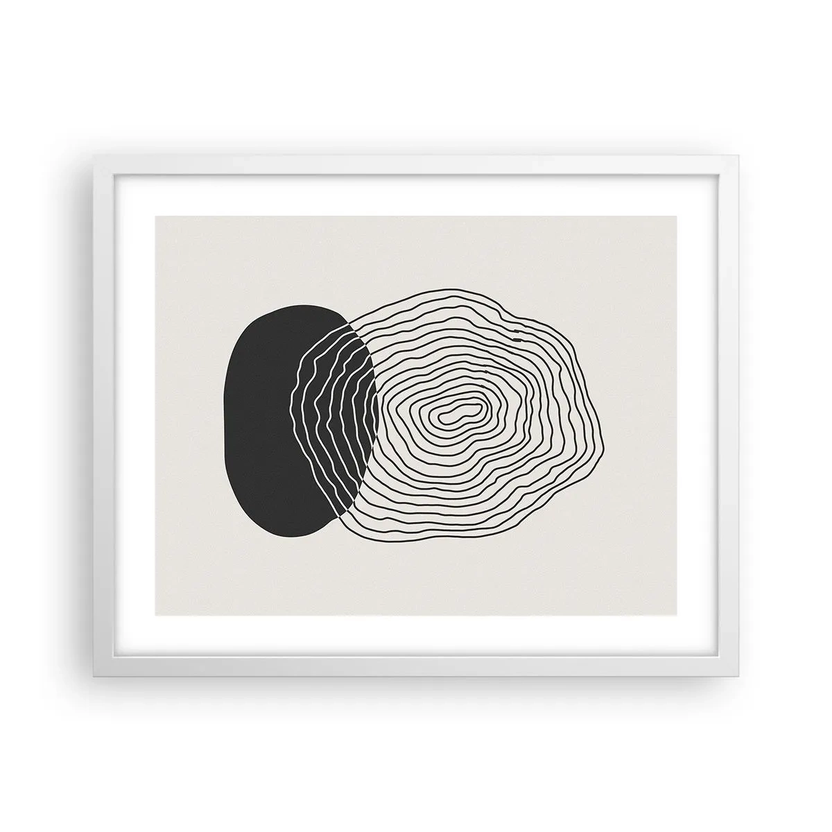 Affisch i vit ram - Varaktighet och vibration - 50x40 cm