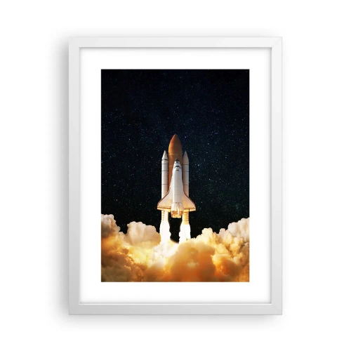 Affisch i vit ram - Ad astra! - 30x40 cm