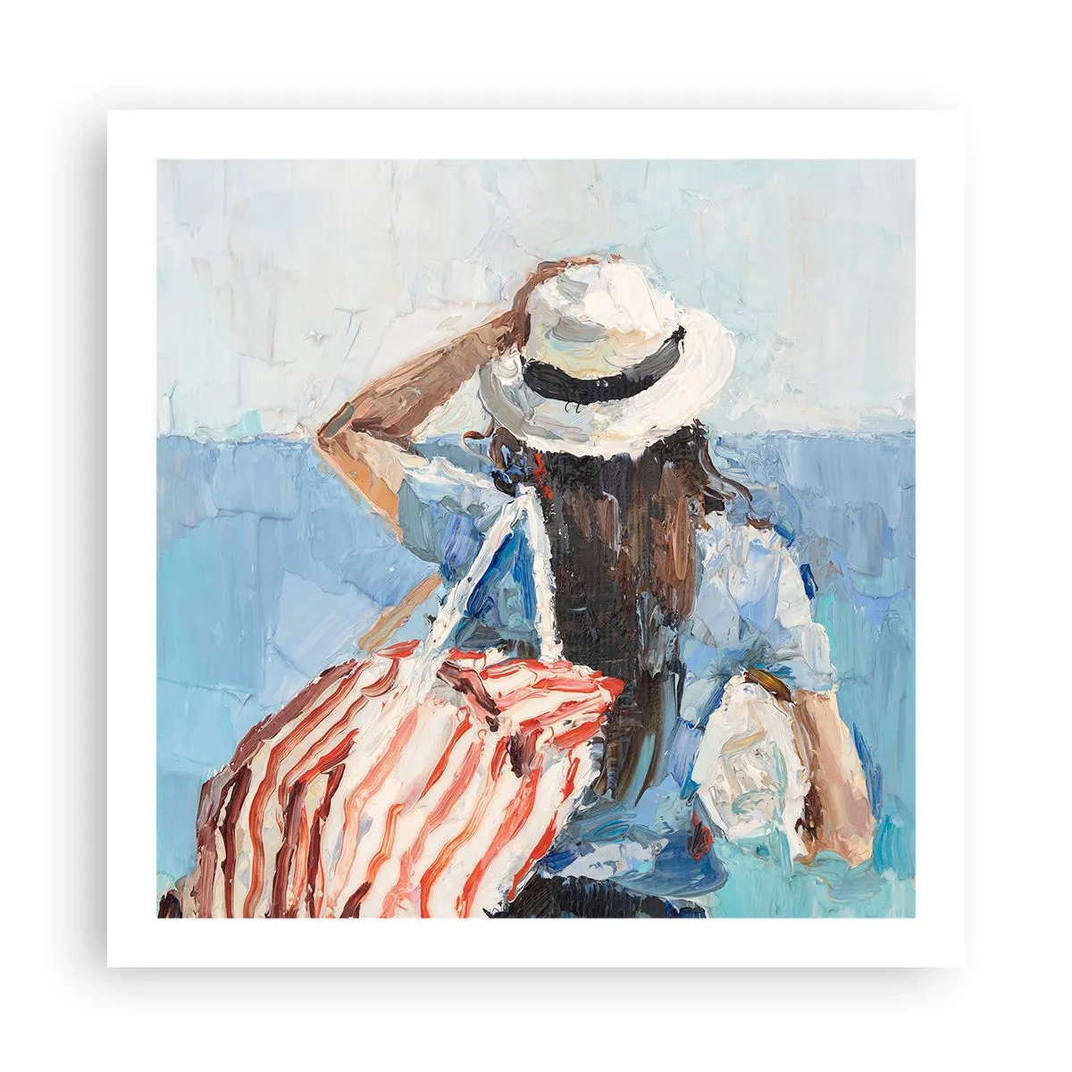 Affisch - Välkommen på semester - 60x60 cm