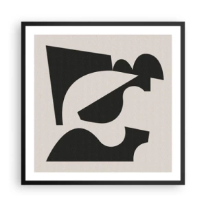 Affisch i svart ram - För självmontering - 60x60 cm