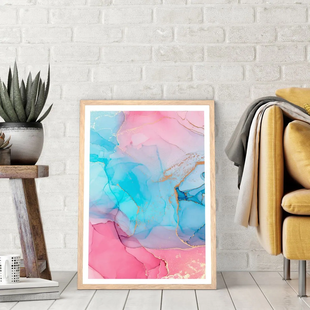 Affisch i ram av ljusek - Möte och infiltration - 40x50 cm