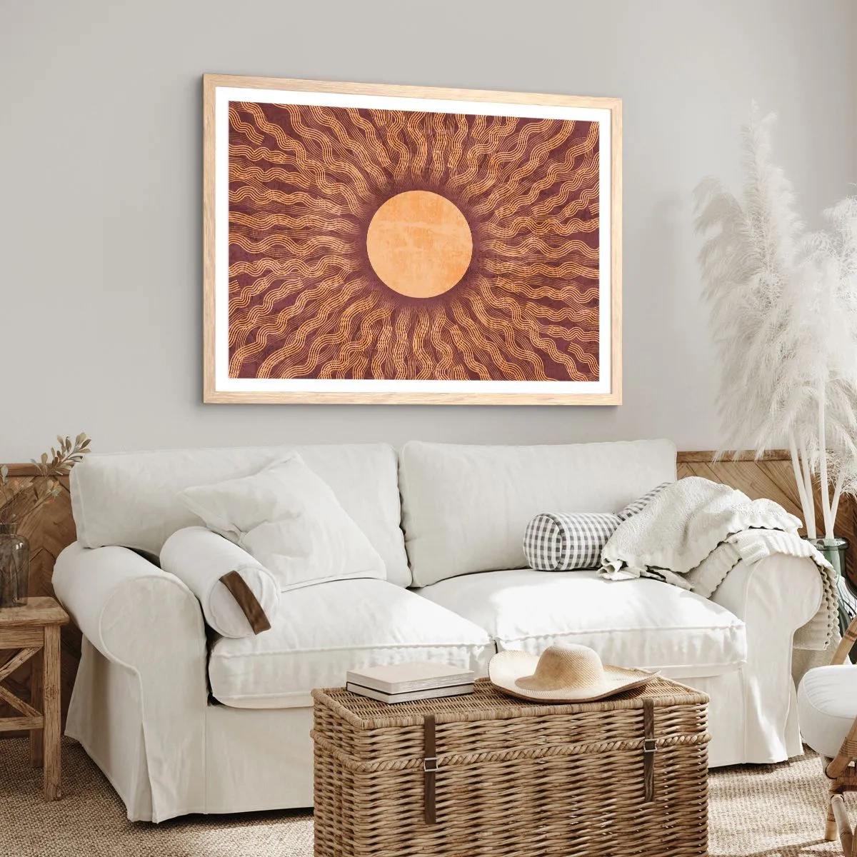 Affisch i ram av ljusek - Solikon - 100x70 cm