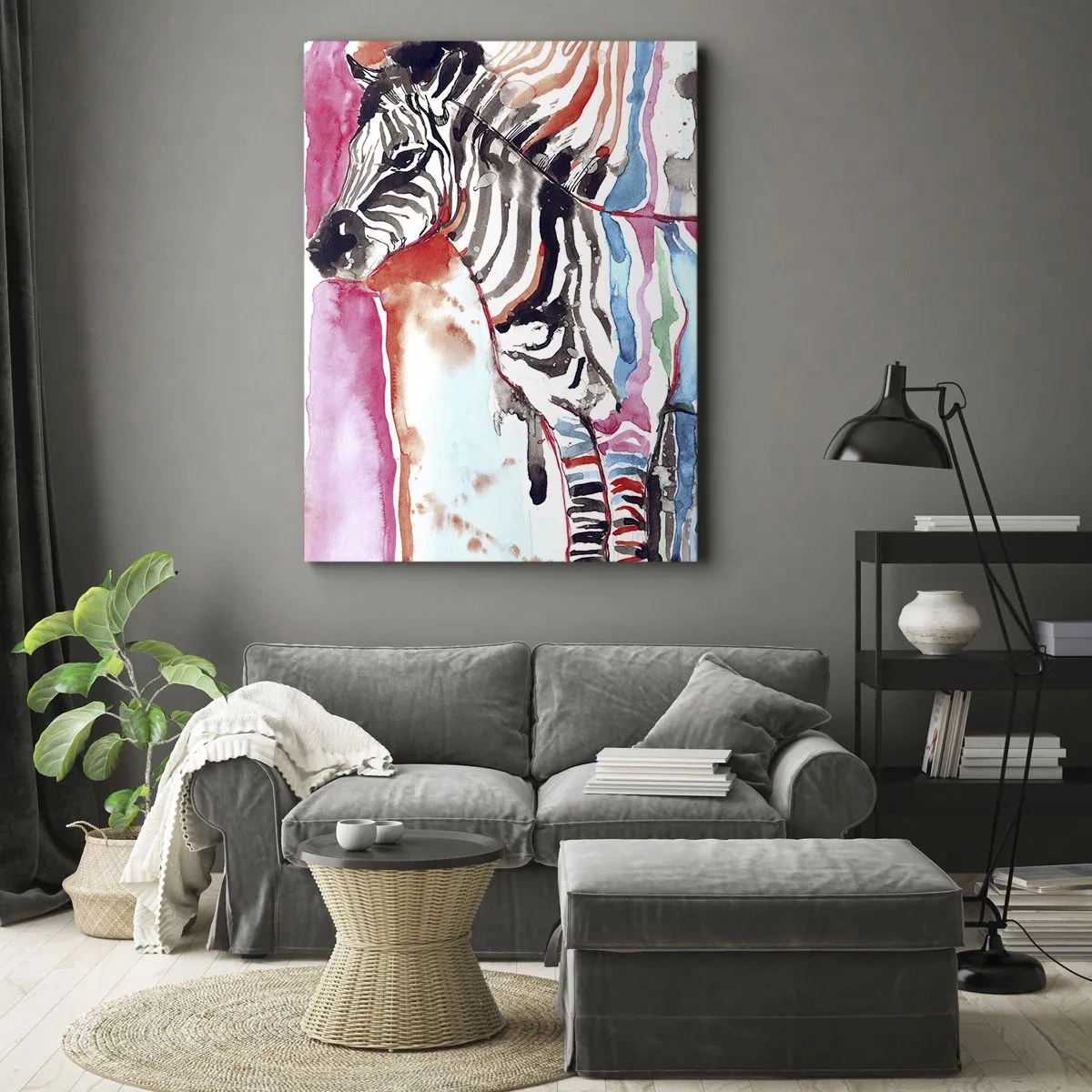 Canvastavla - Bild på duk - Naturens bekymmerslösa skämt - 55x100 cm