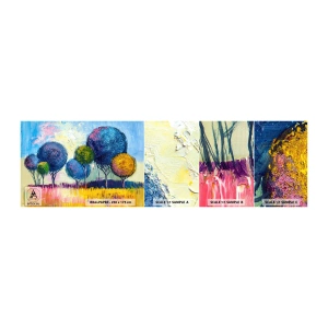 Provbit av självhäftande fototapet Deluxe Sticker - Kula - den perfekta formen - Abstraktion, Landskap, Grafik - 100x30 cm