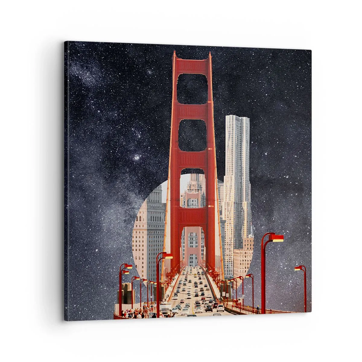 Canvastavla - Bild på duk - Alltid i centrum - 60x60 cm