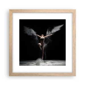 Affisch i ram av ljusek - Alverna finns - 30x30 cm