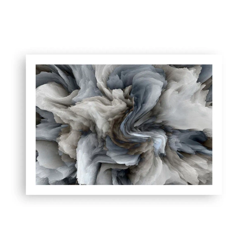 Affisch - Sten och blomma - 70x50 cm