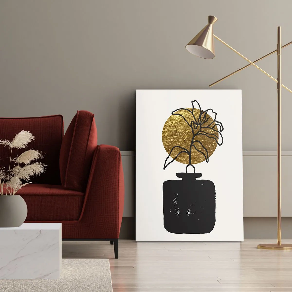 Canvastavla - Bild på duk - Guldvärd skönhet - 70x100 cm