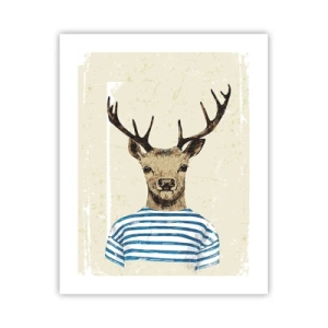 Affisch - Ty jag gillar randiga tröjor! - 40x50 cm