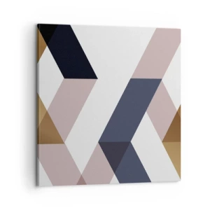 Canvastavla - Bild på duk - Plan och vinklar - 60x60 cm