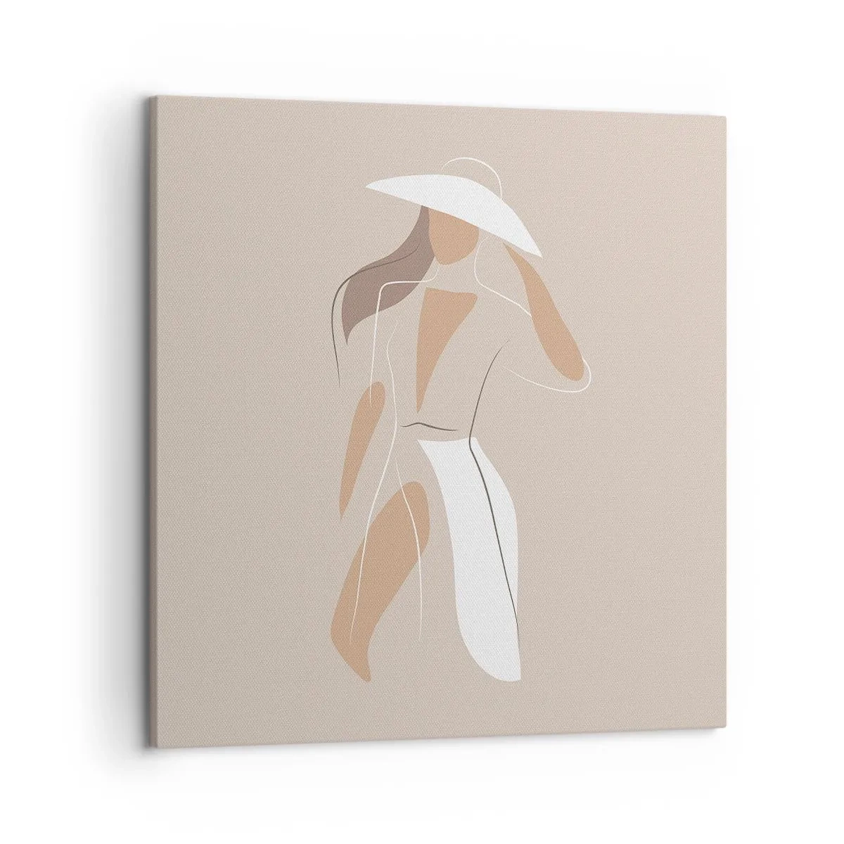 Canvastavla - Bild på duk - Mode är lek - 50x50 cm