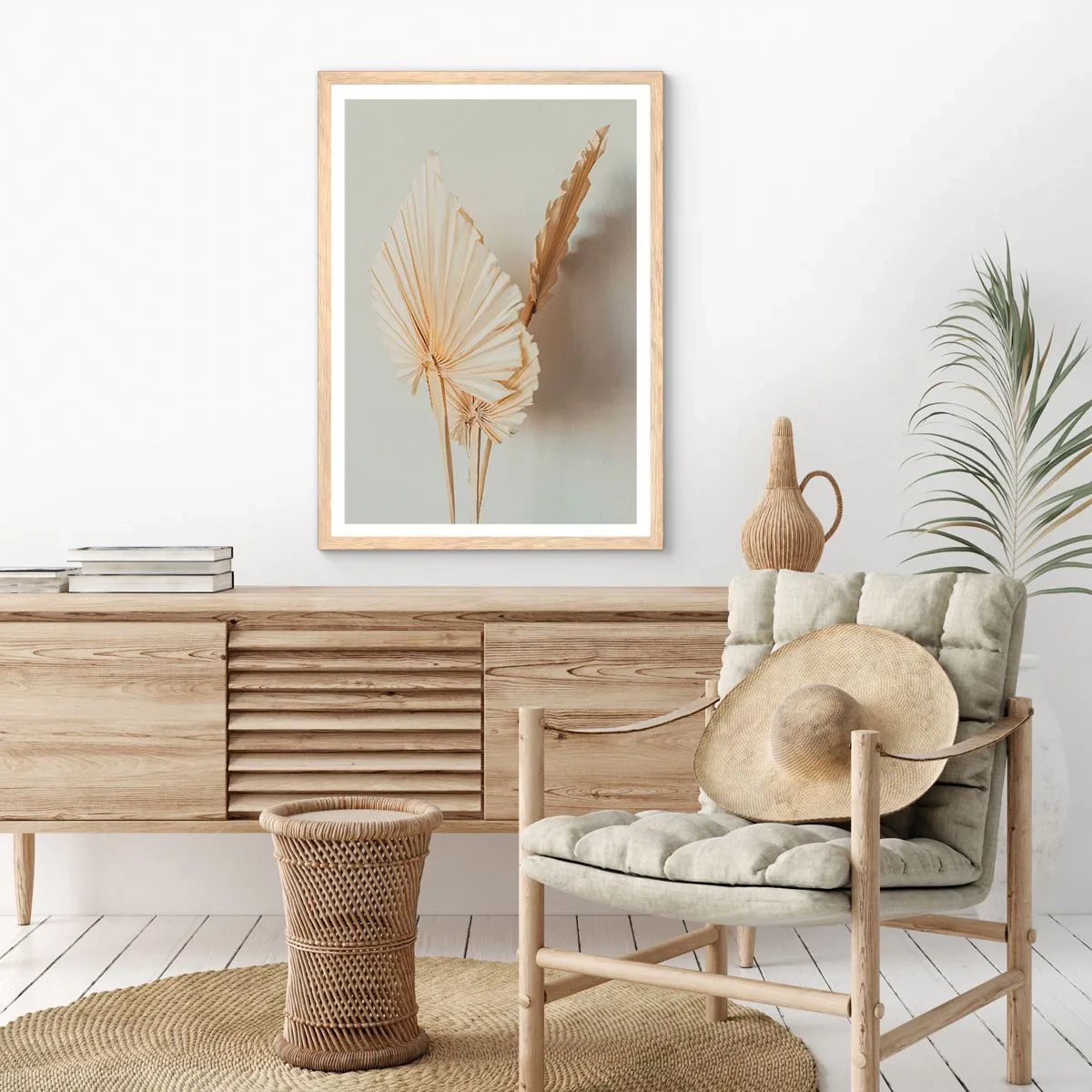 Affisch i ram av ljusek - När du behöver stillhet - 70x100 cm