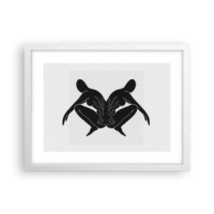 Affisch i vit ram - En delad själ - 40x30 cm