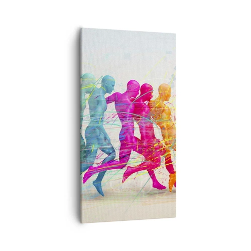 Canvastavla - Bild på duk - Rörelsens harmoni - 55x100 cm