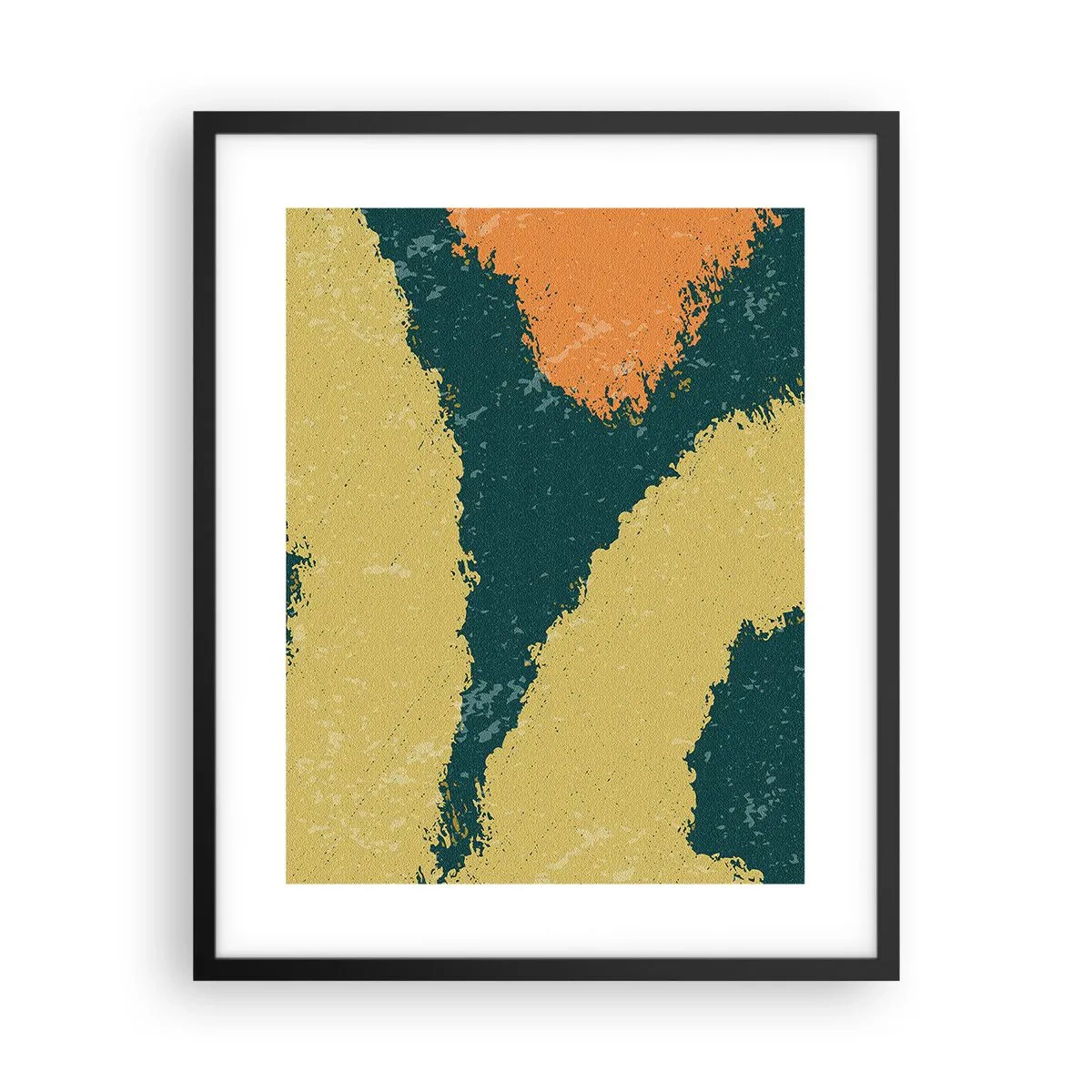 Affisch i svart ram - Abstraktion - i slow motion - 40x50 cm