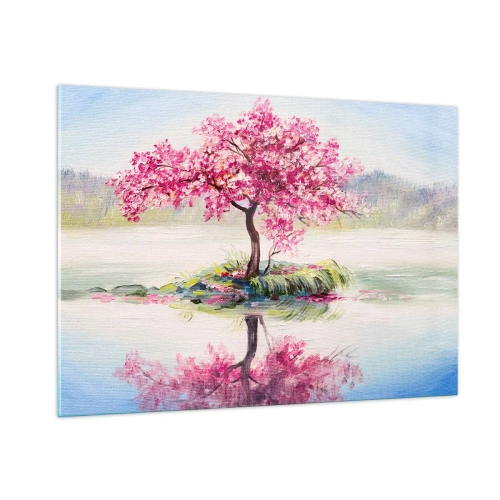Glastavla - Bild på glas - Vårens högtid - 100x70 cm