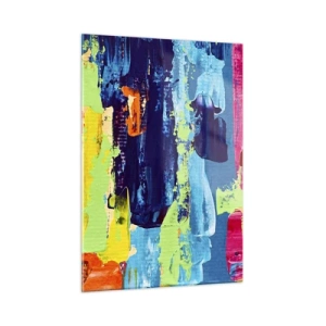 Glastavla - Bild på glas - Livet är skönt! - 50x70 cm