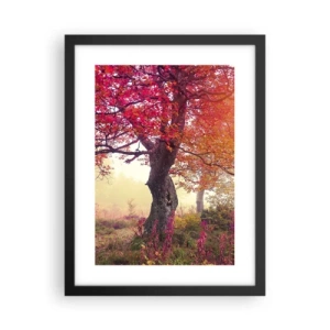 Affisch i svart ram - Våldsam blommande - 30x40 cm