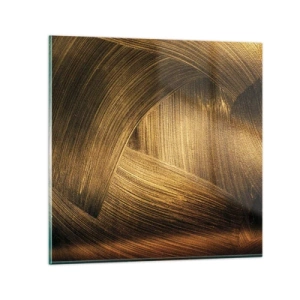 Glastavla - Bild på glas - I gyllene labyrint - 30x30 cm