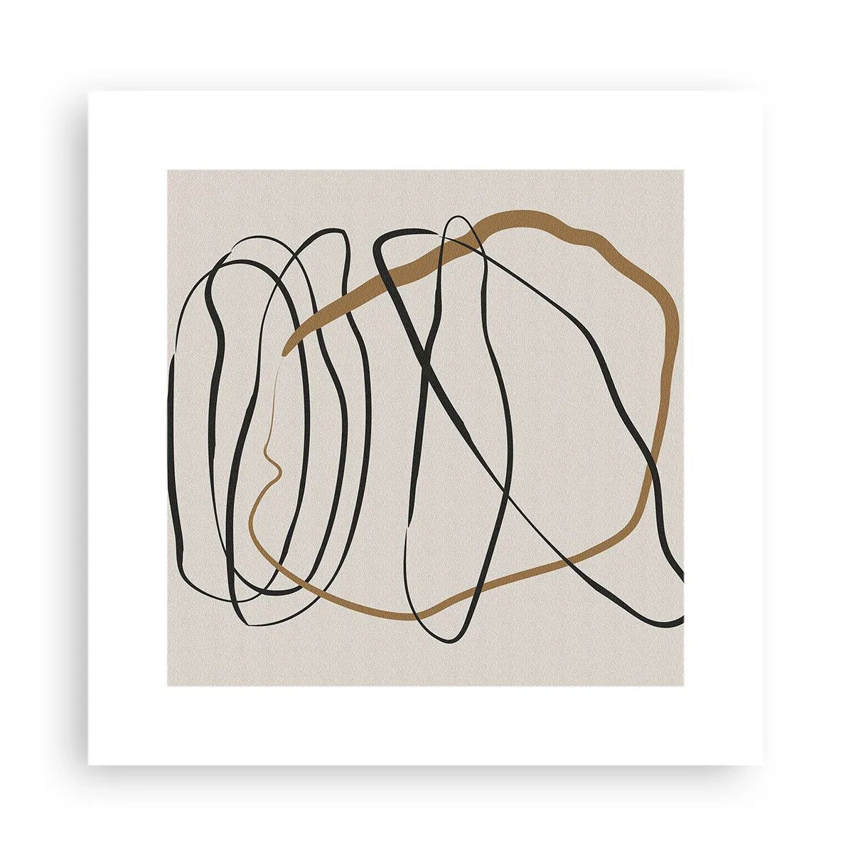 Affisch - Komposition: besittande dans - 30x30 cm