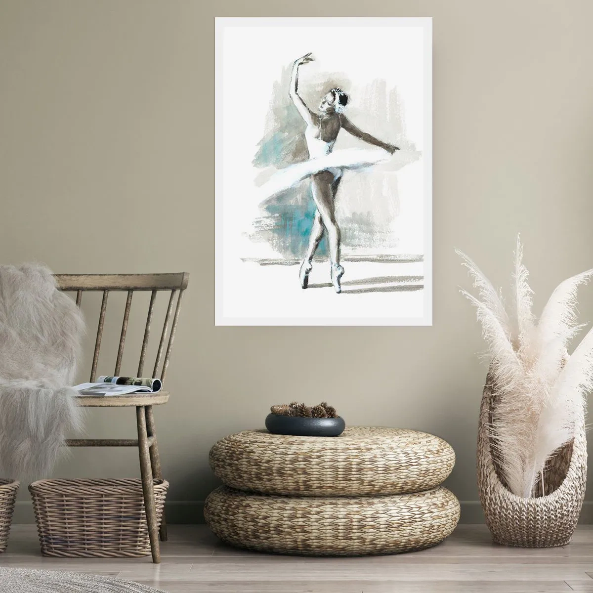 Affisch - Förtrollad i en svan - 70x100 cm