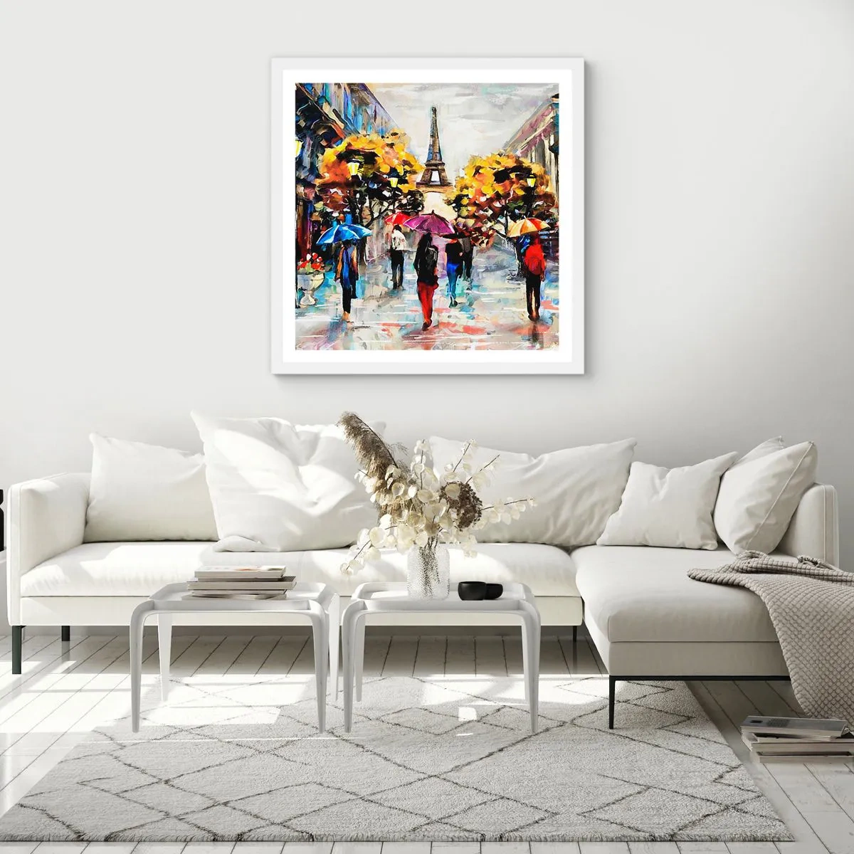 Affisch i vit ram - Särskilt vacker på hösten - 30x30 cm