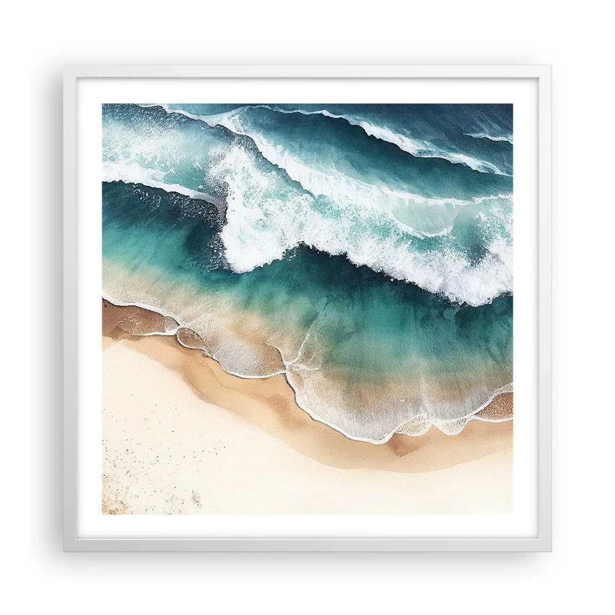 Affisch i vit ram - Ett evigt möte - 60x60 cm