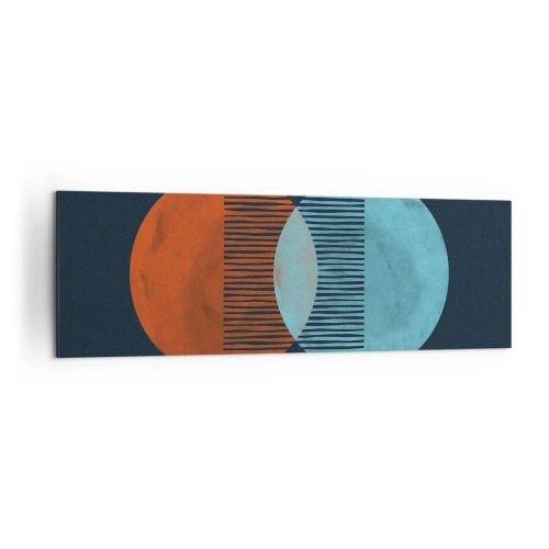 Canvastavla - Bild på duk - Astronomisk fantasi - 160x50 cm