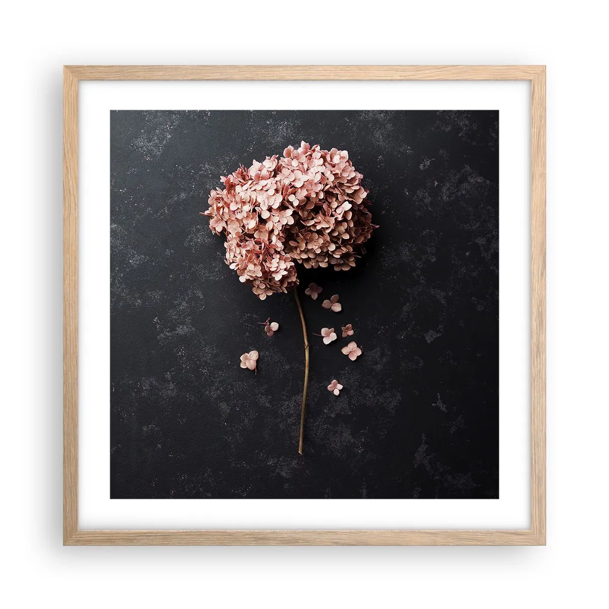 Affisch i ram av ljusek - Ett verkligt romantiskt tecken - 50x50 cm