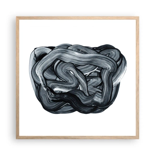 Affisch i ram av ljusek - Det är inte så enkelt - 60x60 cm