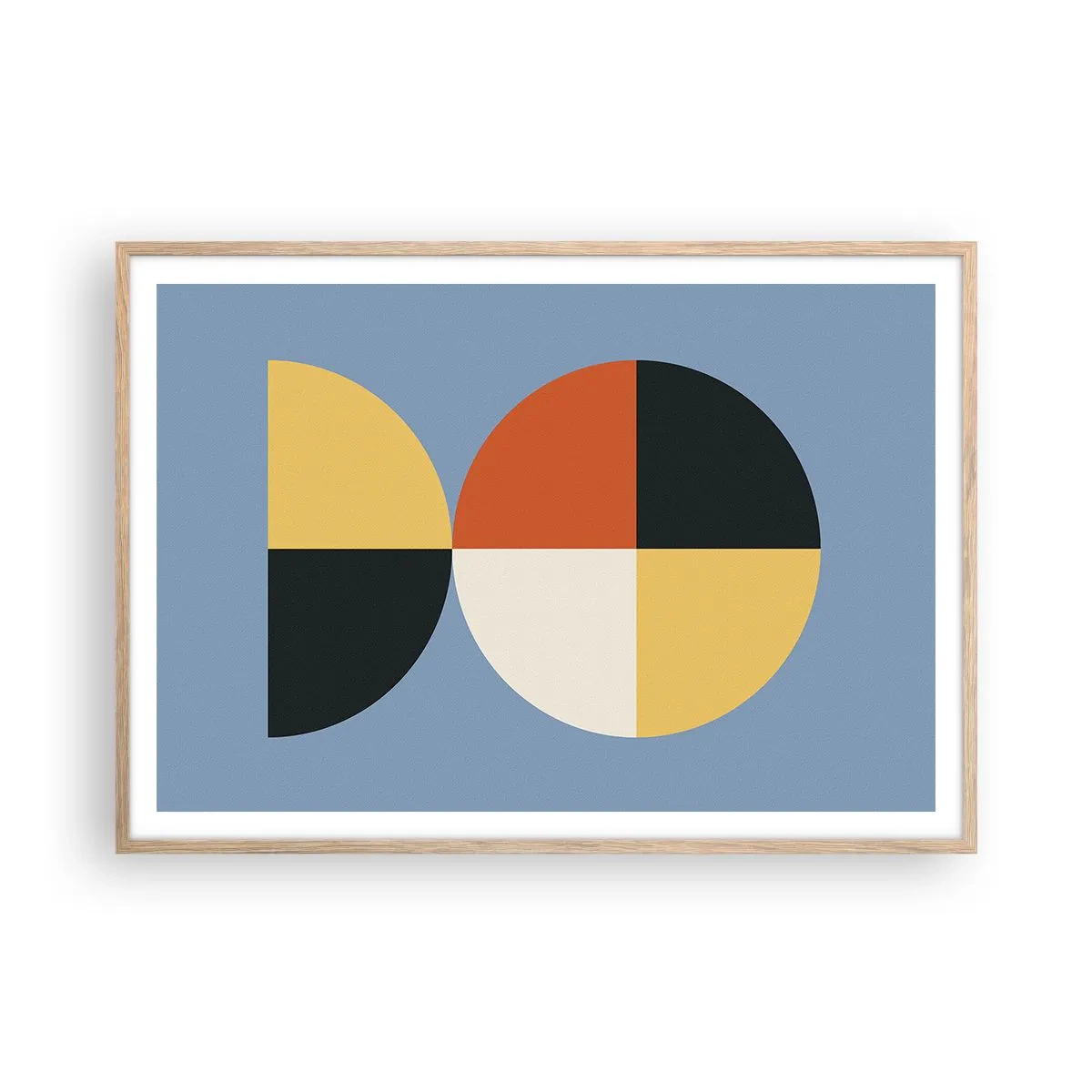 Affisch i ram av ljusek - Titta och räkna - 100x70 cm