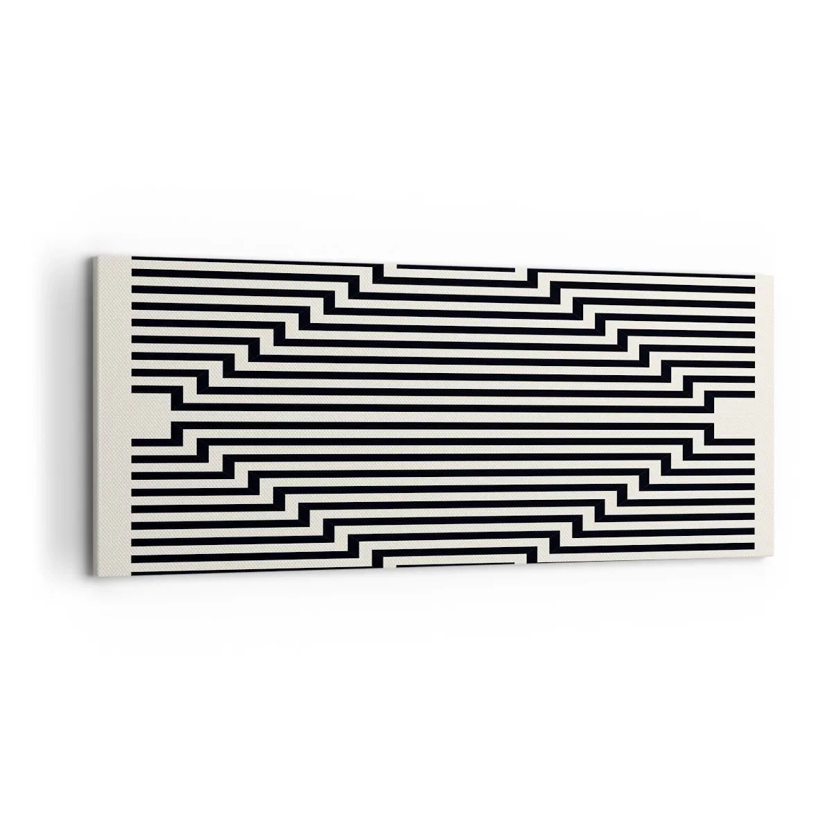 Canvastavla - Bild på duk - Geometrisk illusion - 120x50 cm