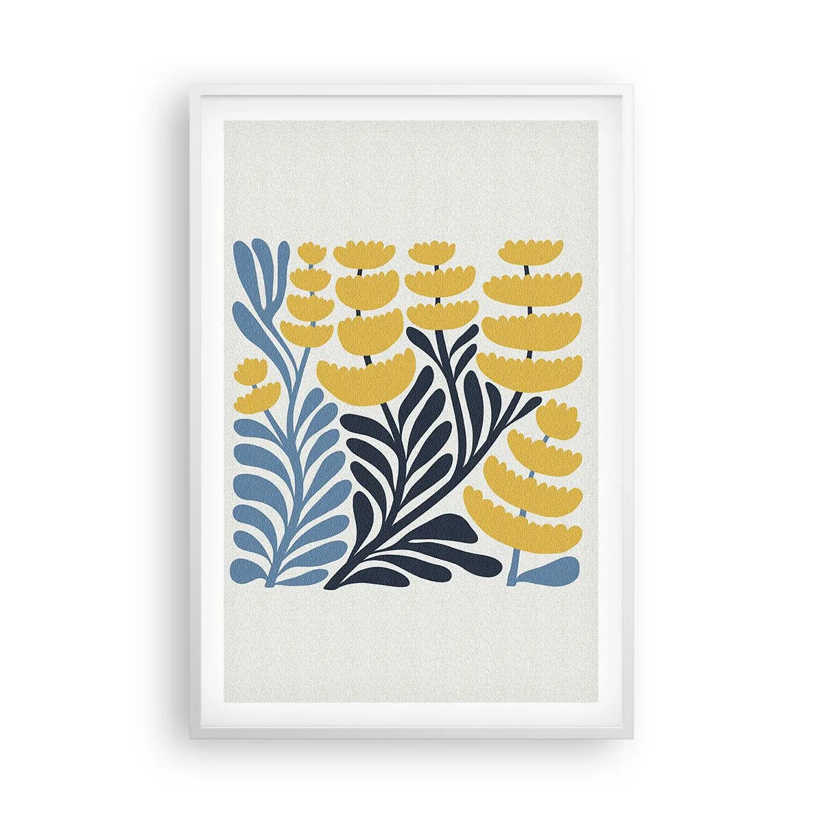 Affisch i vit ram - Solig rabatt - 61x91 cm