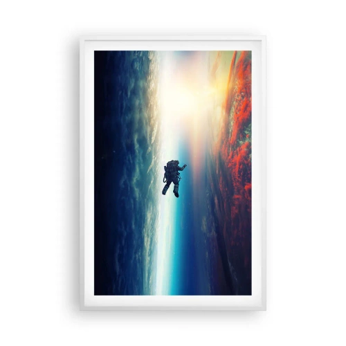 Affisch i vit ram - Stå emot universumet - 61x91 cm