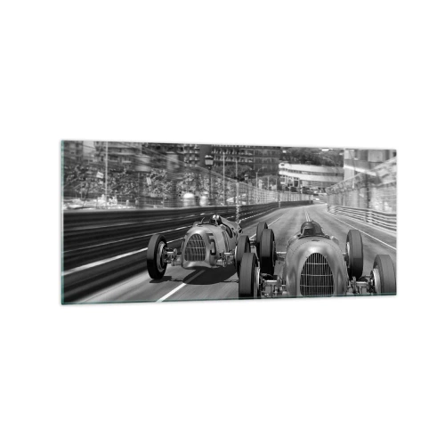 Glastavla - Bild på glas - För länge sedan i Monte Carlo - 120x50 cm