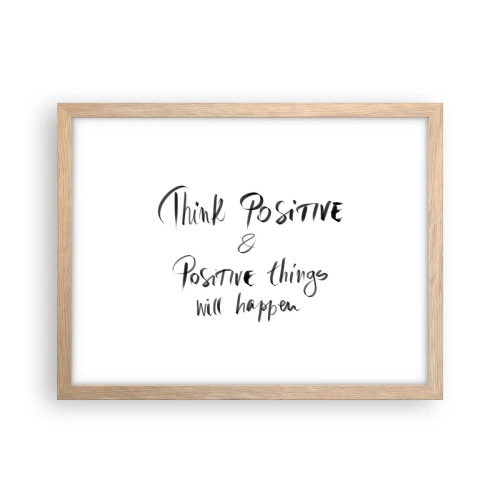 Affisch i ram av ljusek - Hur ska man leva? - 40x30 cm