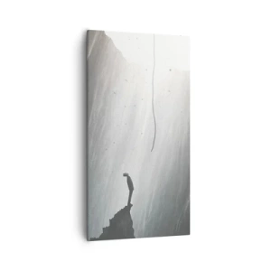 Canvastavla - Bild på duk - Det finns alltid en väg ut - 55x100 cm