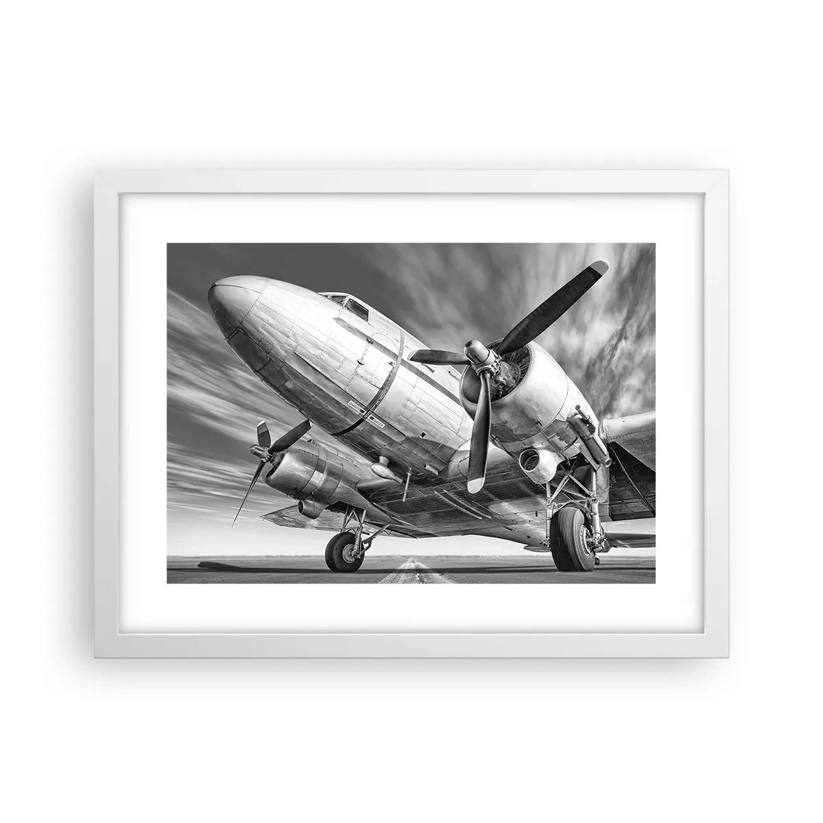 Affisch i vit ram - Alltid flygklart - 40x30 cm