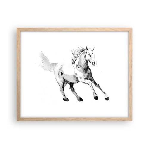 Affisch i ram av ljusek - Obändig själ - 50x40 cm