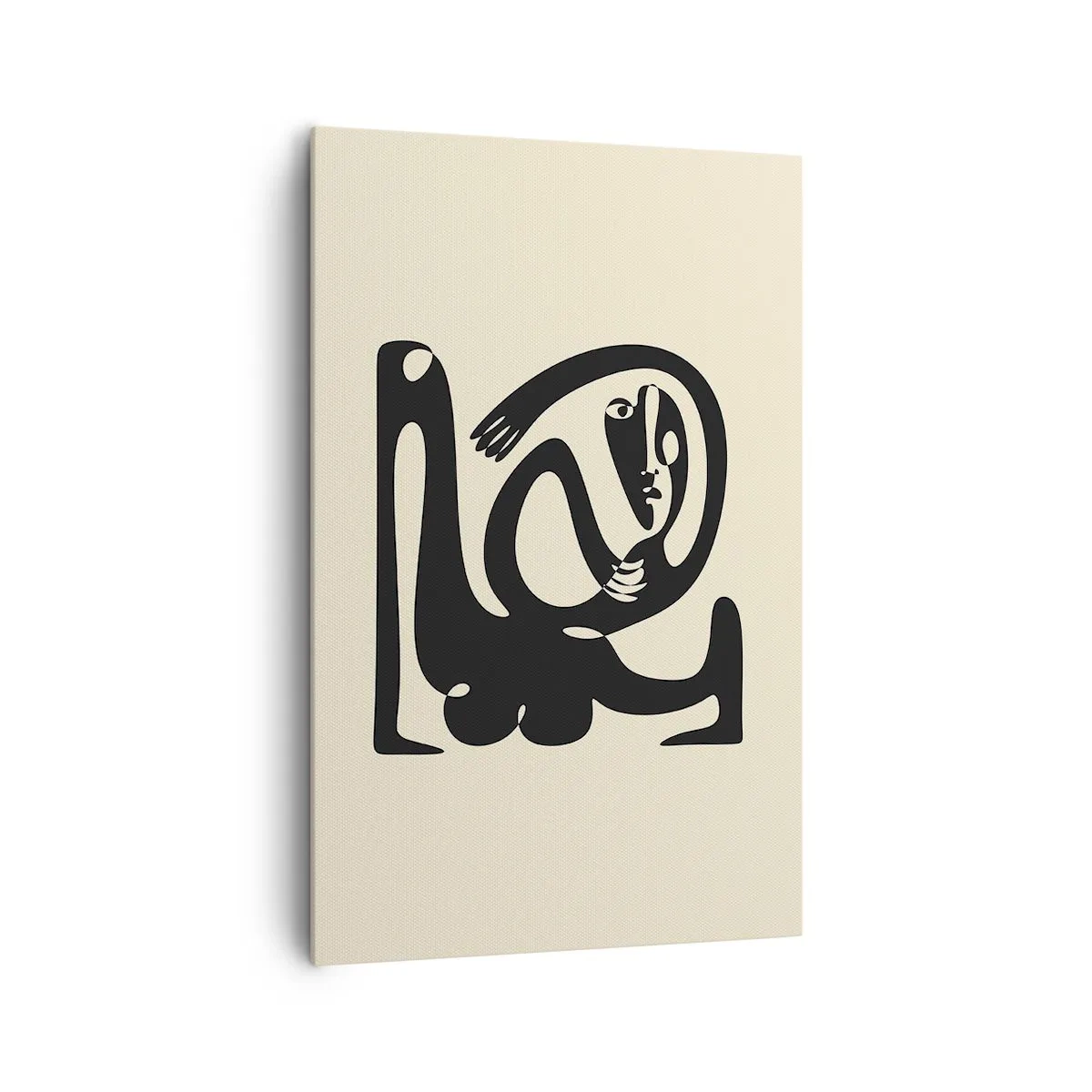 Canvastavla - Bild på duk - Nästan Picasso - 80x120 cm