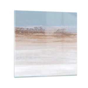 Glastavla - Bild på glas - Tvetydigt landskap - 60x60 cm