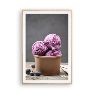 Affisch i ram av ljusek - Sötma och svalka - 61x91 cm