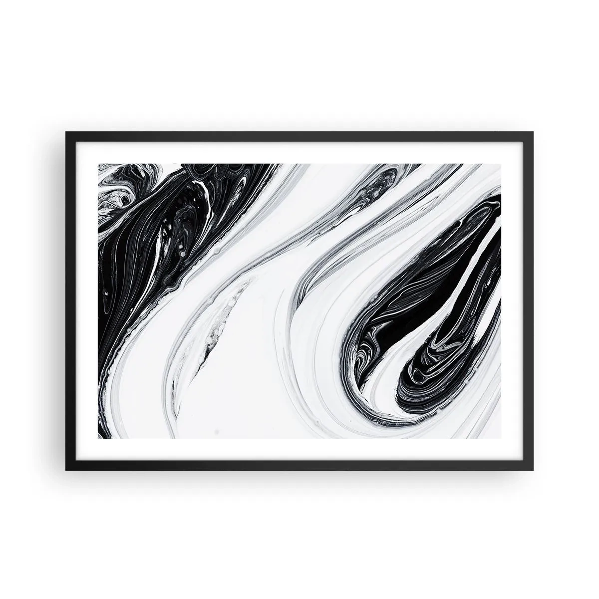 Affisch i svart ram - Motsatskombination - 70x50 cm