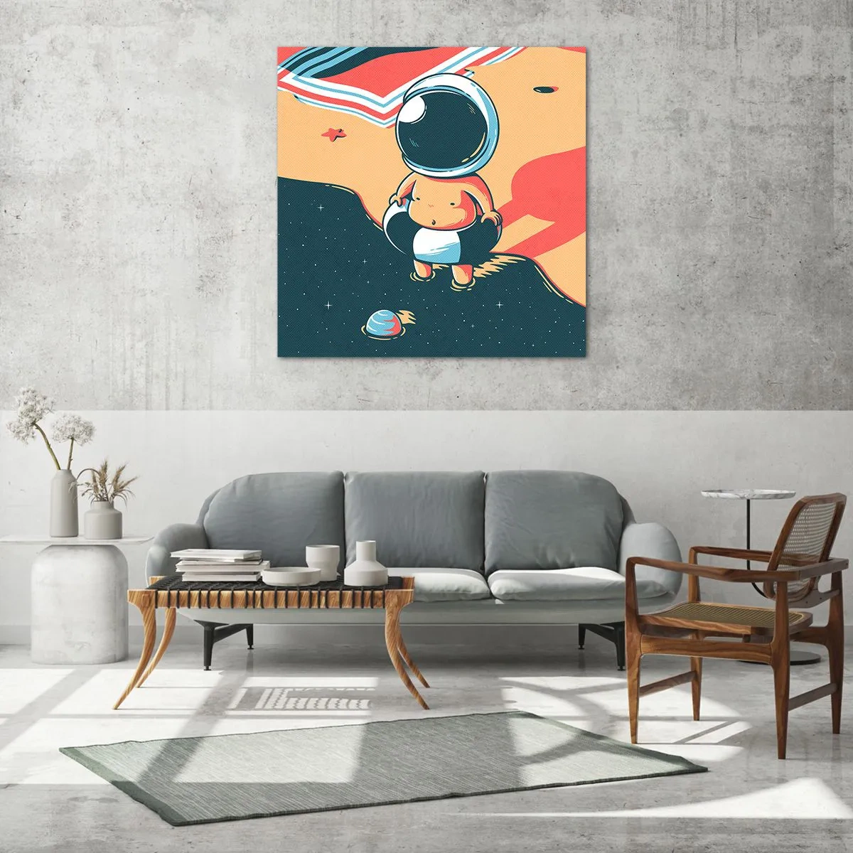Glastavla - Bild på glas - Ur ett annat perspektiv - 50x50 cm