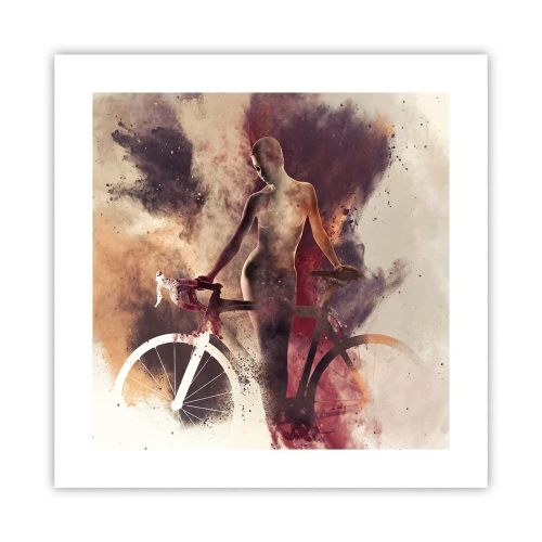 Affisch - Cyklelsjäl i marmorform - 40x40 cm
