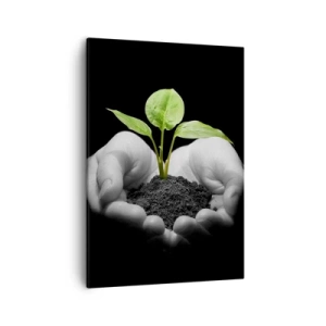 Canvastavla - Bild på duk - Jag älskar naturen och skyddar den - 50x70 cm